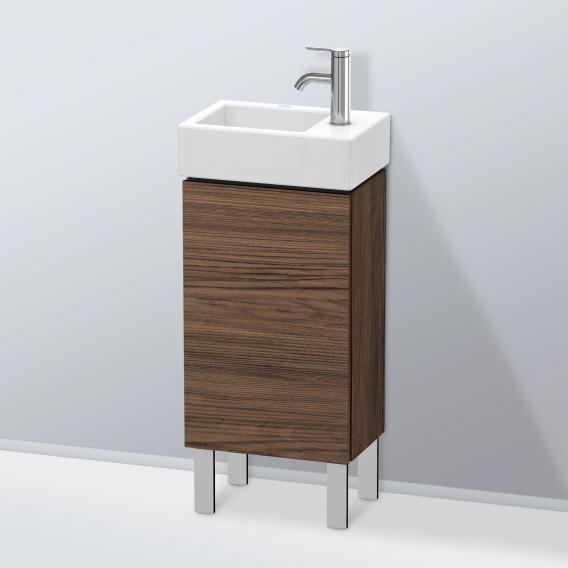 Duravit L-Cube 洗手盆盥洗台，附 1 門深胡桃木