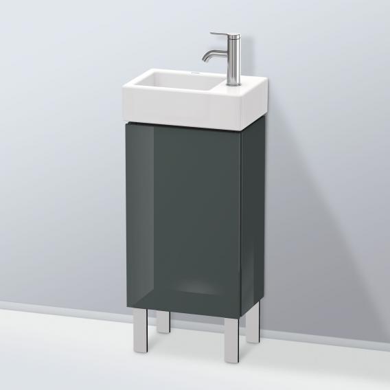 Duravit L-Cube 洗手盆盥洗台，搭配 1 門多洛米蒂灰色高光