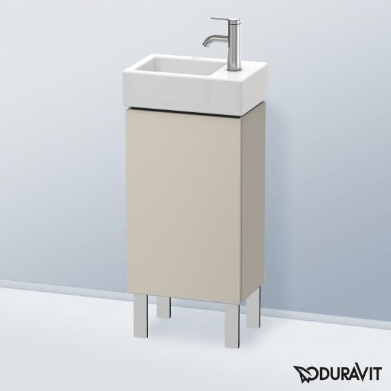 Duravit L-Cube 洗手盆盥洗盆單元，附 1 門 霧面灰褐色