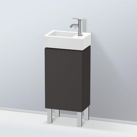 Duravit L-Cube 洗手盆盥洗台，附 1 門超霧面石墨