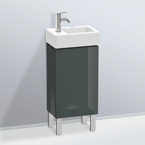 Duravit L-Cube 洗手盆盥洗台，搭配 1 門多洛米蒂灰色高光