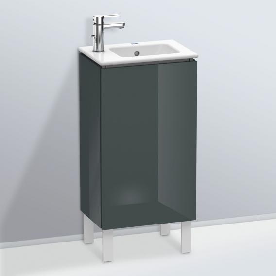 Duravit L-Cube 洗手盆盥洗台，搭配 1 門多洛米蒂灰色高光