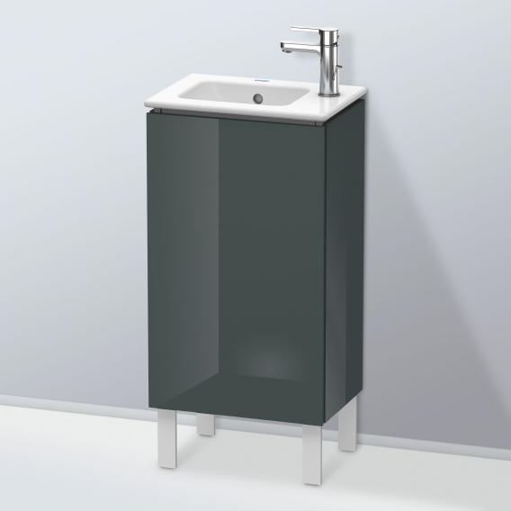 Duravit L-Cube 洗手盆盥洗台，搭配 1 門多洛米蒂灰色高光