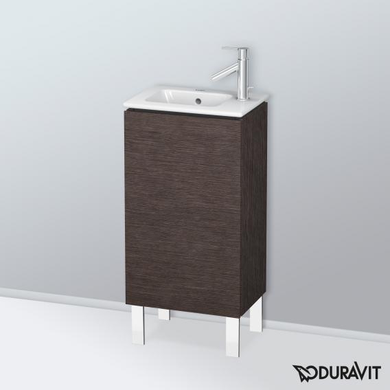 Duravit L-Cube 洗手盆盥洗台，附 1 門拉絲深色橡木