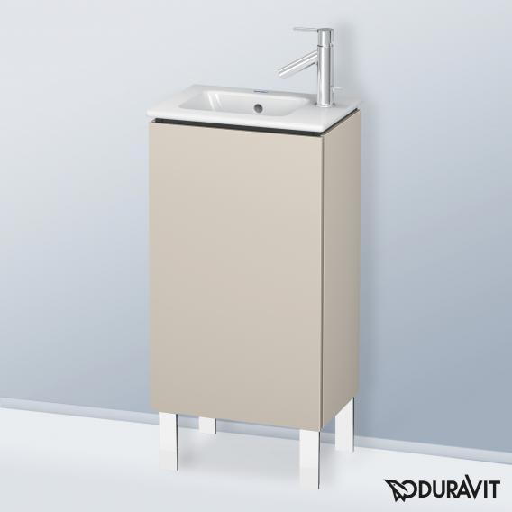 Duravit L-Cube 洗手盆盥洗盆單元，附 1 門 霧面灰褐色