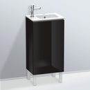 Duravit L-Cube vanity unit for hand washbasin with 1 door black high gloss