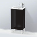 Duravit L-Cube vanity unit for hand washbasin with 1 door black high gloss