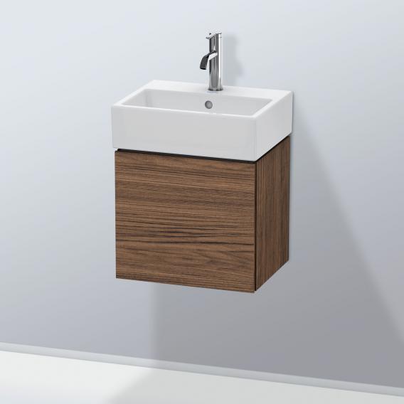 Duravit L-Cube 洗手盆盥洗台，附 1 門深胡桃木