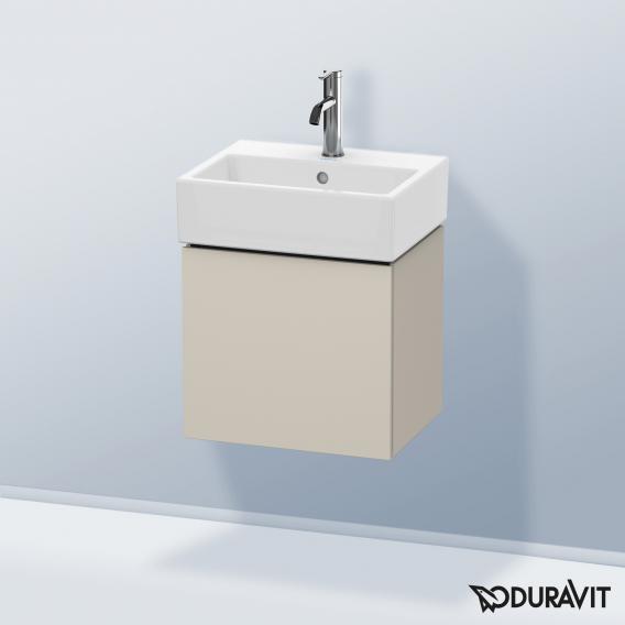 Duravit L-Cube 洗手盆盥洗盆單元，附 1 門 霧面灰褐色