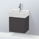 Duravit L-Cube vanity unit for hand washbasin with 1 door super matt graphite
