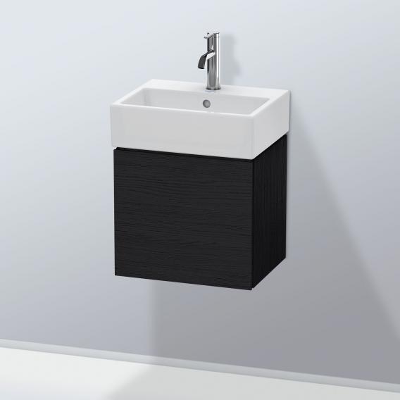 Duravit L-Cube 洗手盆盥洗台，附 1 門黑橡木