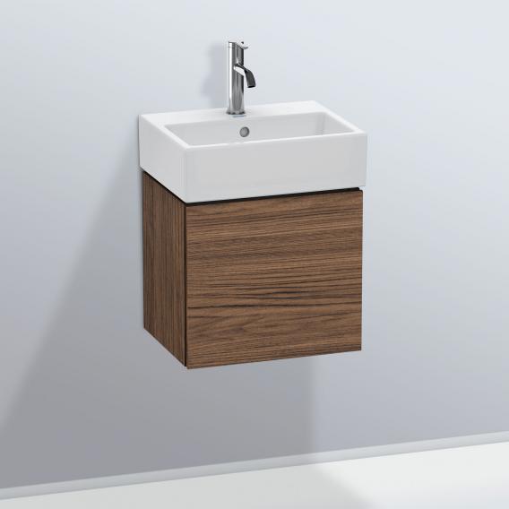 Duravit L-Cube 洗手盆盥洗台，附 1 門深胡桃木