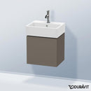 Duravit L-Cube vanity unit for hand washbasin with 1 door silk matt flannel grey