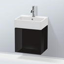 Duravit L-Cube vanity unit for hand washbasin with 1 door black high gloss