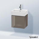 Duravit L-Cube vanity unit for hand washbasin with 1 door flannel grey high gloss
