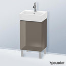 Duravit L-Cube vanity unit for hand washbasin with 1 door flannel grey high gloss