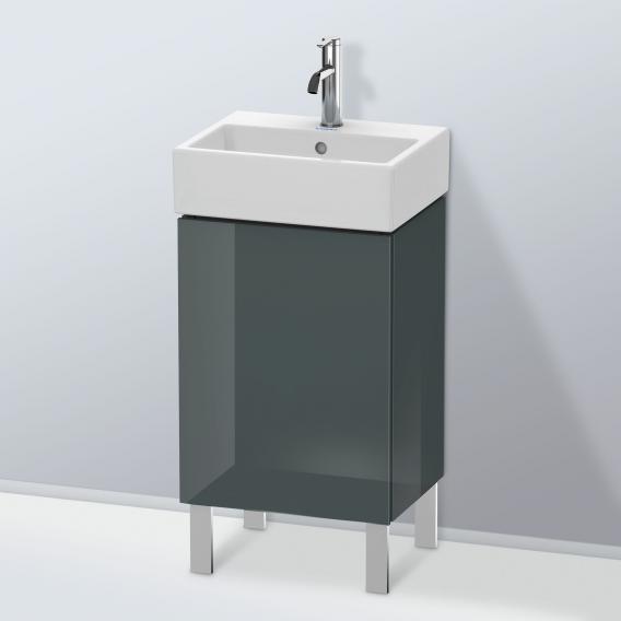 Duravit L-Cube 洗手盆盥洗台，搭配 1 門多洛米蒂灰色高光