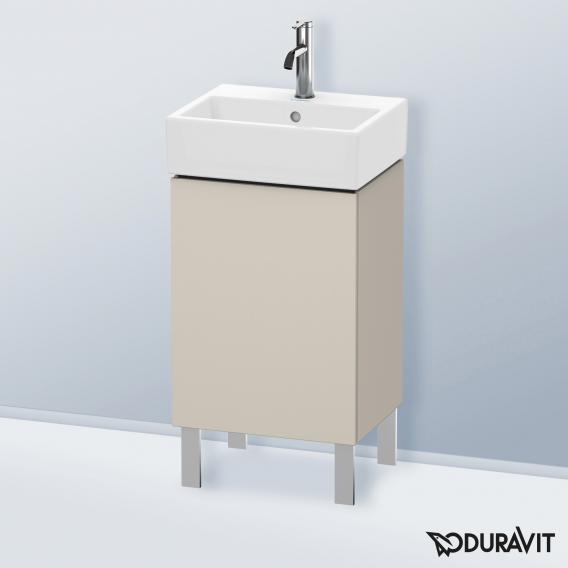 Duravit L-Cube 洗手盆盥洗盆單元，附 1 門 霧面灰褐色