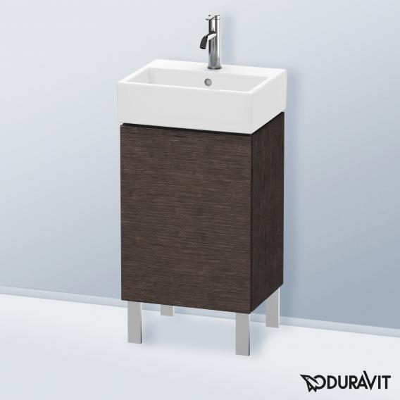 Duravit L-Cube 洗手盆盥洗台，附 1 門拉絲深色橡木