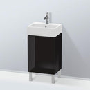 Duravit L-Cube vanity unit for hand washbasin with 1 door black high gloss