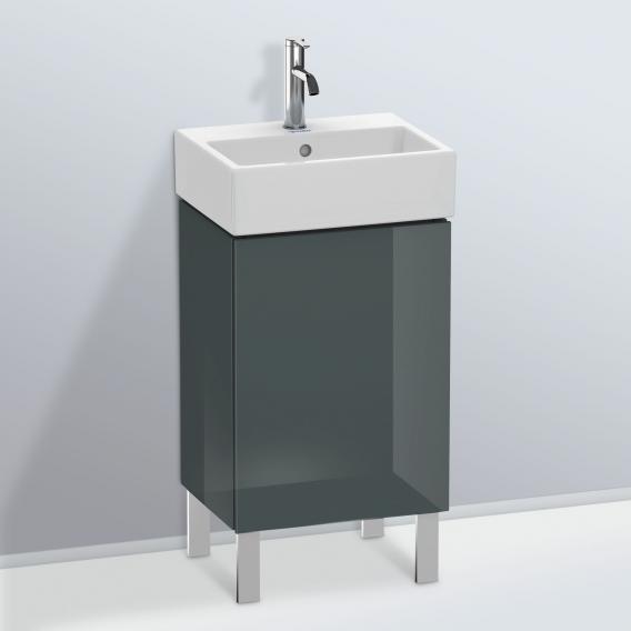 Duravit L-Cube 洗手盆盥洗台，搭配 1 門多洛米蒂灰色高光