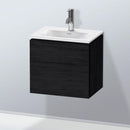 Duravit L-Cube vanity unit for hand washbasin with 1 door black oak