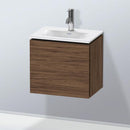 Duravit L-Cube vanity unit for hand washbasin with 1 door dark walnut