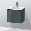Duravit L-Cube vanity unit for hand washbasin with 1 door dolomiti grey high gloss