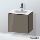 Duravit L-Cube vanity unit for hand washbasin with 1 door flannel grey high gloss