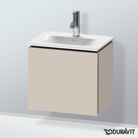 Duravit L-Cube 洗手盆盥洗盆單元，附 1 門 霧面灰褐色