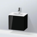 Duravit L-Cube vanity unit for hand washbasin with 1 door black high gloss