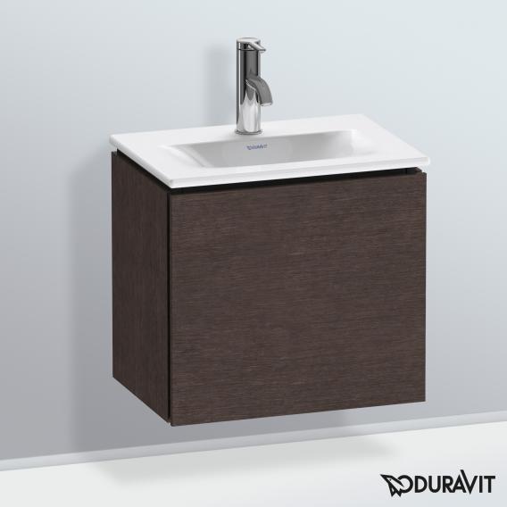 Duravit L-Cube 洗手盆盥洗台，附 1 門拉絲深色橡木