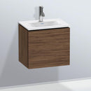 Duravit L-Cube vanity unit for hand washbasin with 1 door dark walnut