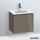 Duravit L-Cube vanity unit for hand washbasin with 1 door flannel grey high gloss