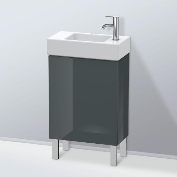 Duravit L-Cube 洗手盆盥洗台，搭配 1 門多洛米蒂灰色高光