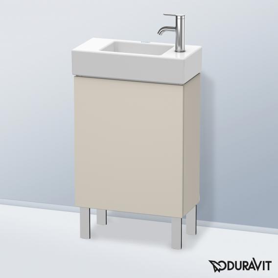 Duravit L-Cube 洗手盆盥洗盆單元，附 1 門 霧面灰褐色