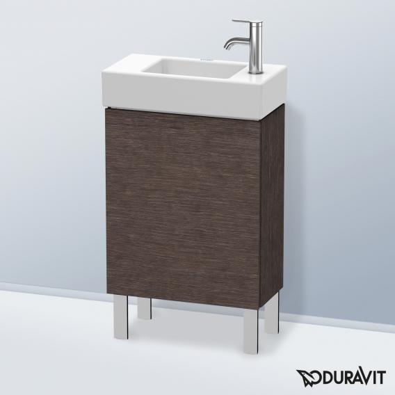 Duravit L-Cube 洗手盆盥洗台，附 1 門拉絲深色橡木