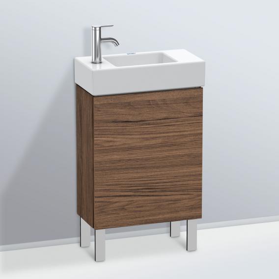 Duravit L-Cube 洗手盆盥洗台，附 1 門深胡桃木