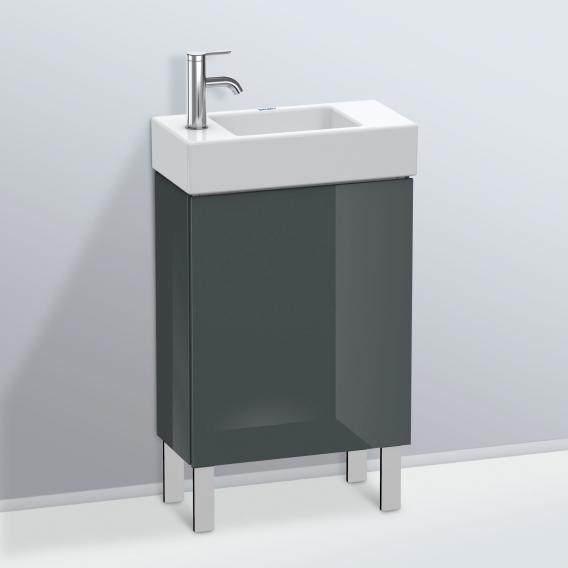 Duravit L-Cube 洗手盆盥洗台，搭配 1 門多洛米蒂灰色高光