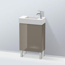 Duravit L-Cube vanity unit for hand washbasin with 1 door flannel grey high gloss
