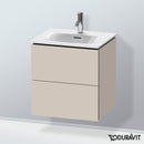 Duravit L-Cube 洗手盆盥洗台，附 2 個拉出式隔層
