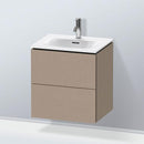 Duravit L-Cube 洗手盆盥洗台，附 2 個拉出式隔層