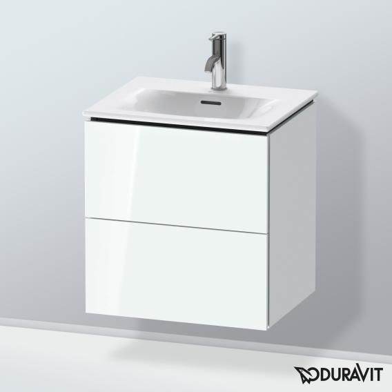 Duravit L-Cube vanity unit for hand washbasin with 2 pull-out compartments