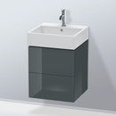 Duravit L-Cube 洗手盆盥洗台，附 2 個拉出式隔層