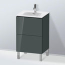 Duravit L-Cube 洗手盆盥洗台，附 2 個拉出式隔層