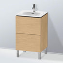 Duravit L-Cube 洗手盆盥洗台，附 2 個拉出式隔層