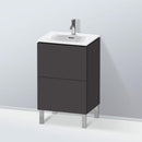 Duravit L-Cube 洗手盆盥洗台，附 2 個拉出式隔層