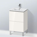 Duravit L-Cube vanity unit Compact for hand washbasin with 2 pull-out compartments