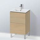 Duravit L-Cube vanity unit Compact for hand washbasin with 2 pull-out compartments