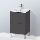Duravit L-Cube vanity unit Compact for hand washbasin with 2 pull-out compartments